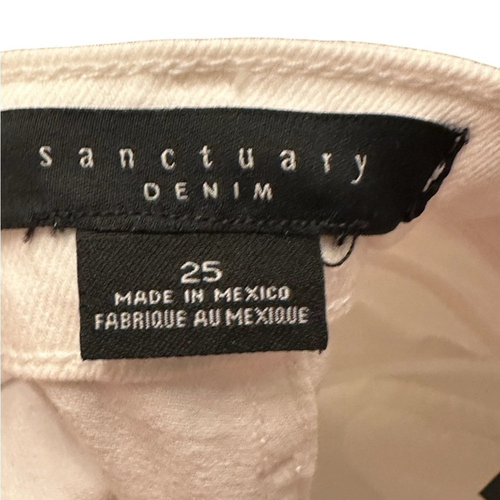 SANCTUARY Denim Robbie Cropped Flare Jeans White Women Size 25 $169 MSRP NWOT - Picture 15 of 15